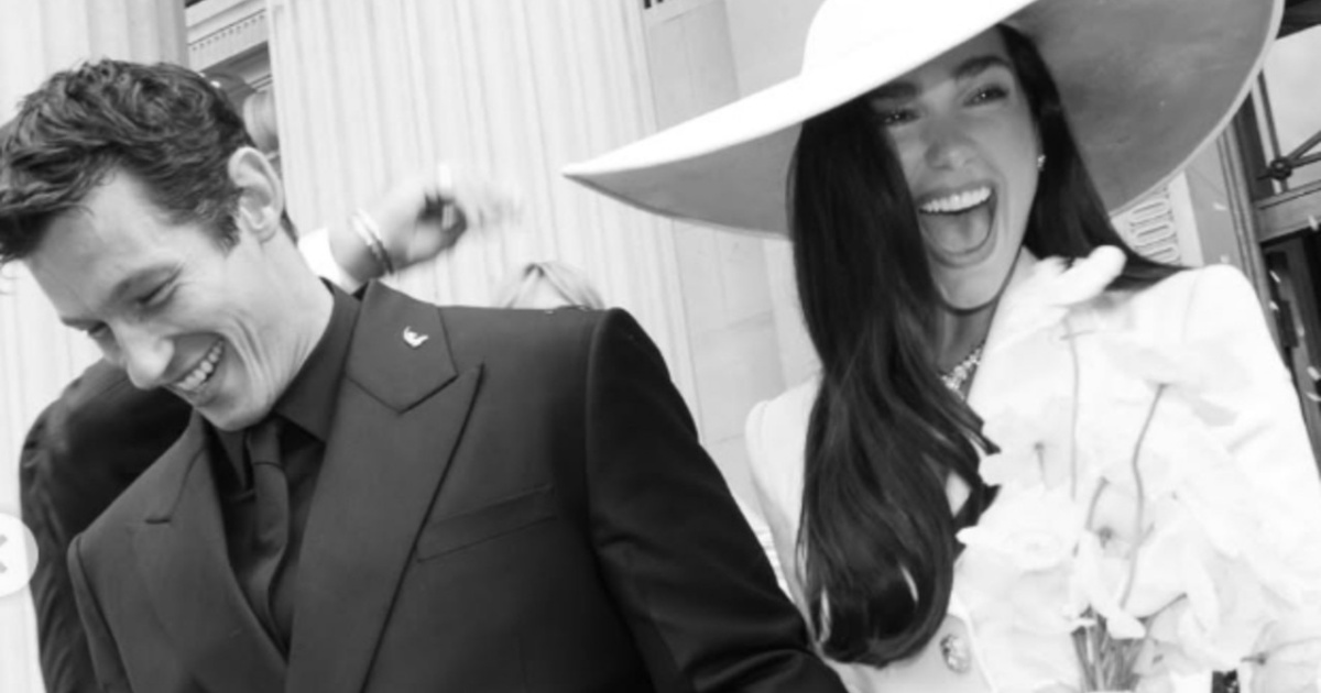 Dua Lipa’s wedding skirt suit pays homage to the original cool girl bride